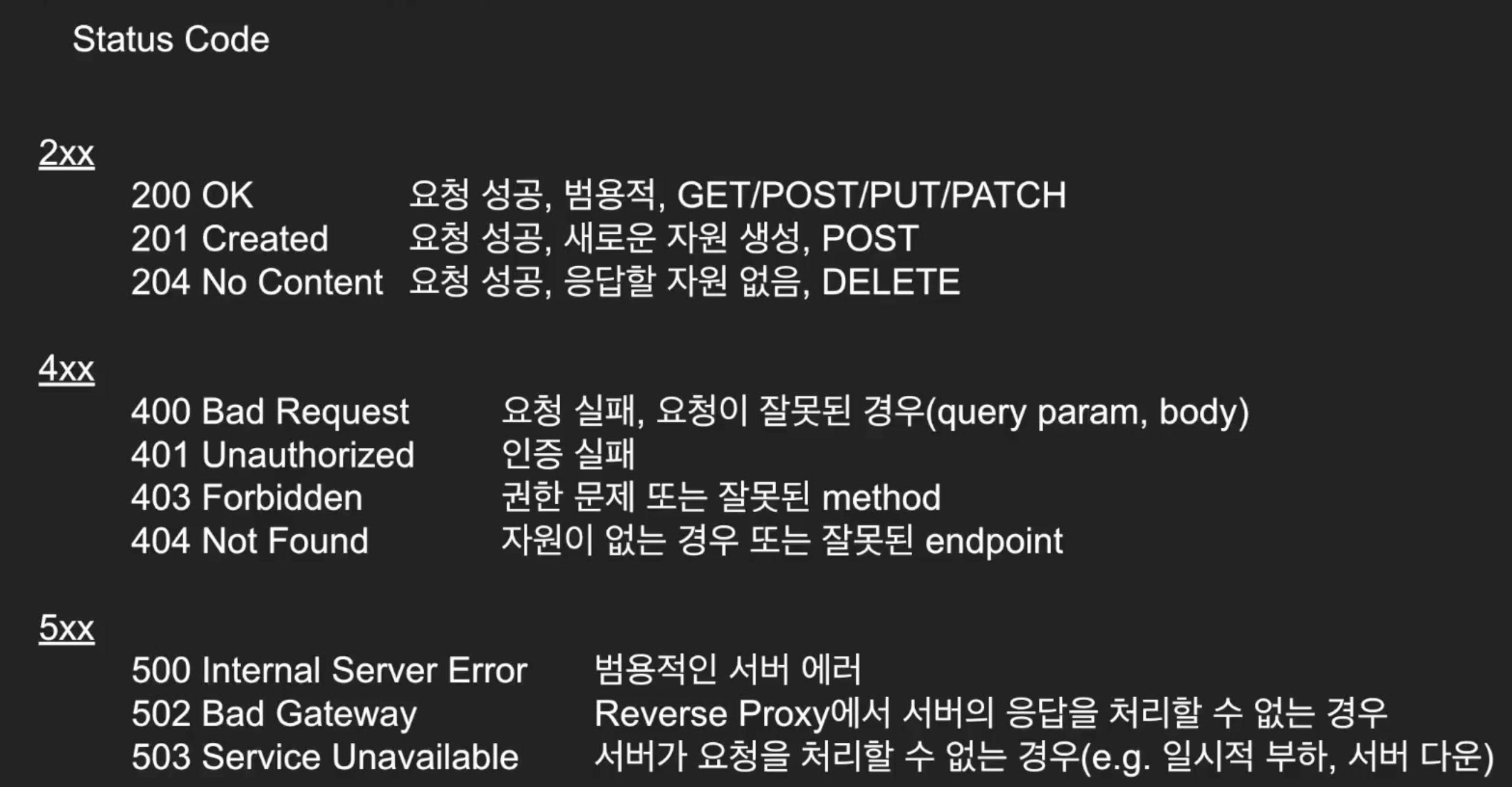 status code